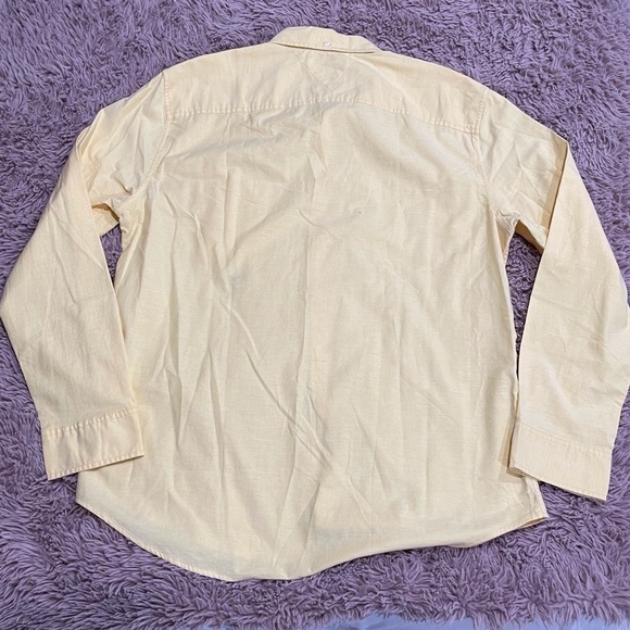 Tommy Hilfiger Men Yellow Long Sleeve Button Front Shirt - Picture 5 of 10